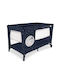 Asalvo Smooth Παρκοκρέβατο 2 Επιπέδων με Στρώμα Navy Μπλε 65x125cm
