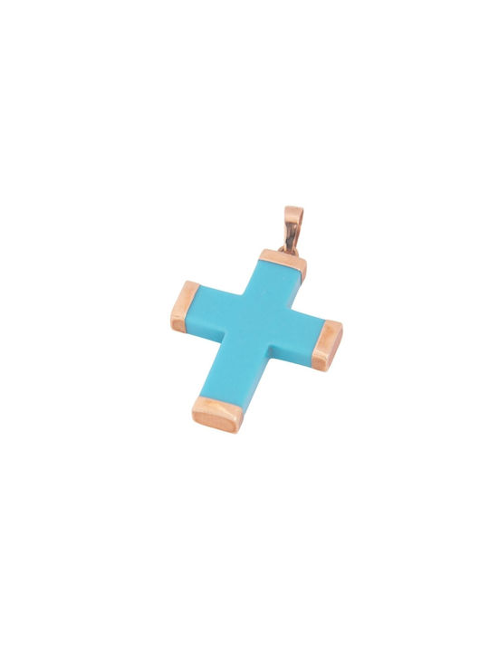 Men's Gold Cross 14K with Chain