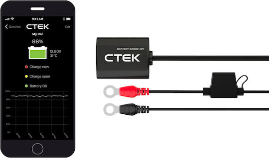 CTEK CTX Sense Digitale Batterietester mit Krokodilklemmen