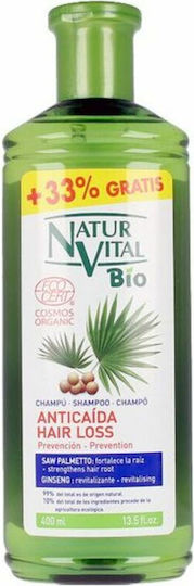 Natur Vital Bio Hair Loss Sampon de Păr împotriva Căderii Părului pentru Toate Tipurile de Păr 400ml