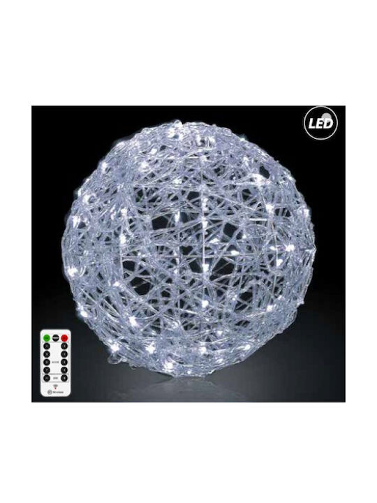 Evivak Illuminated Christmas Figure Ball Silver 50x50x50cm