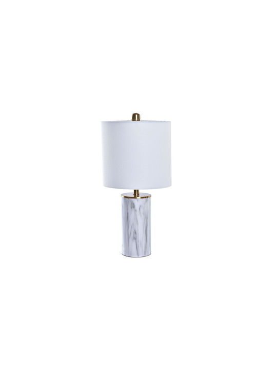 DKD Home Decor Χρυσό Λευκό 220 V Modern Table Lamp E27 White/White S3031337