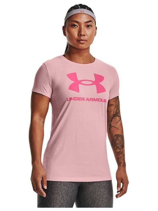 Under Armour Live Sportstyle Damen T-Shirt Rosa