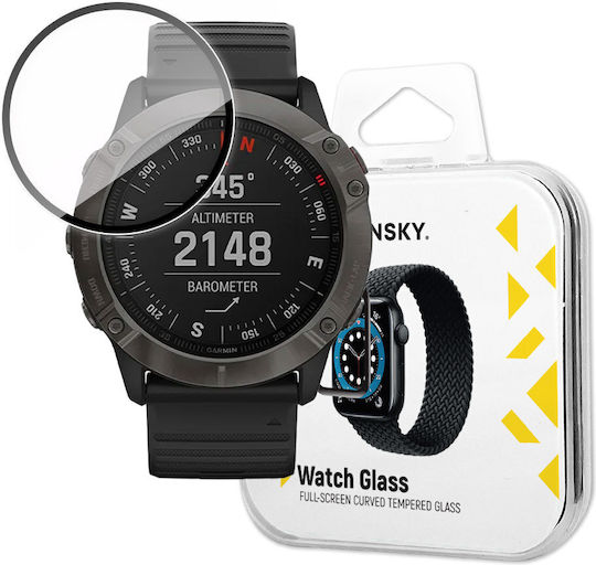 Wozinsky Full Face Tempered Glass for the Garmin Fenix 6X 1pcs