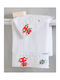 Rythmos Set of baby towels 2pcs Astronio White Weight 500gr/m²