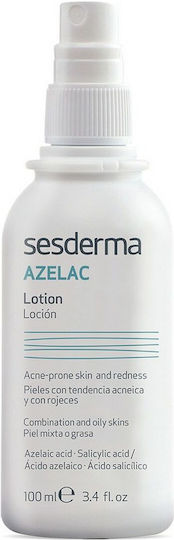 Sesderma Loțiune Azelac Demachiant Facial pentru Controlul Sebumului și Acțiune Calmanta 100ml