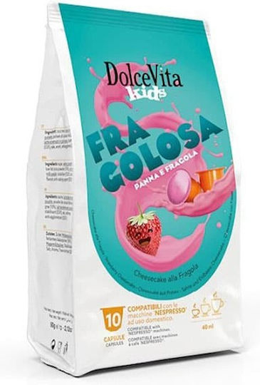 Dolcevita Капсули Fragolosa Съвместими с машина Nespresso 10капси