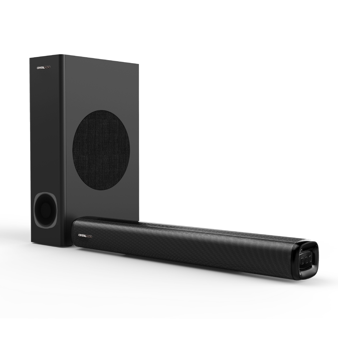 Crystal Audio CASB160S Soundbar 160W 2.1 με Τηλεχειριστήριο Μαύρο | Skroutz.gr