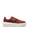 Nike Air Force 1 PLT.AF.ORM Femei Flatforms Sneakers Mars Stone / Sail / Burgundy Crush