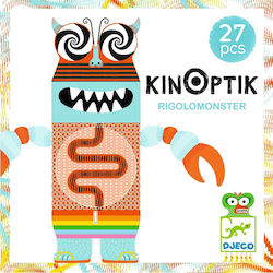 Djeco Magnetic Construction Toy Kinoptik - Τερατάκια Kid 8++ years