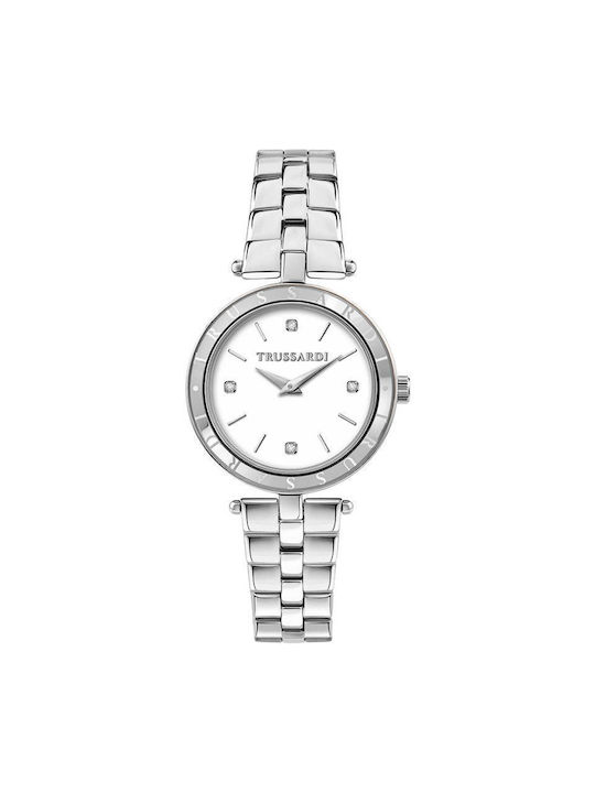 Trussardi Watch with Silver Metal Bracelet