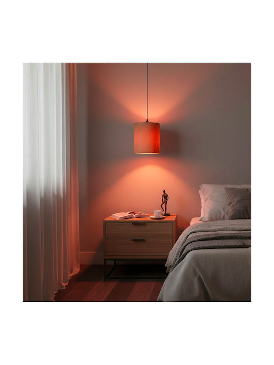 Megapap Layla Κρεμαστό Φωτιστικό Μπεζ με Ντουί E27 19x25x70εκ.