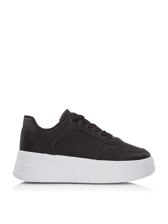 Plato Plato Γυναικεία Flatforms Sneakers Μαύρα