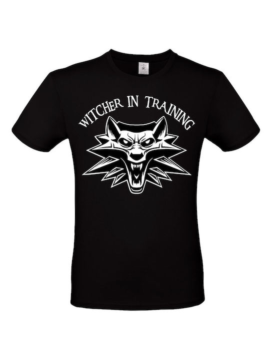 B&C Witcher In Training Tricou Negru Bumbac