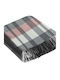 TnS Fleece Blanket Sofa with Fringes 130x170cm Red / White / Gray