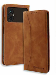 Bodycell Synthetic Leather Book Brown (Poco M5Poco M5)