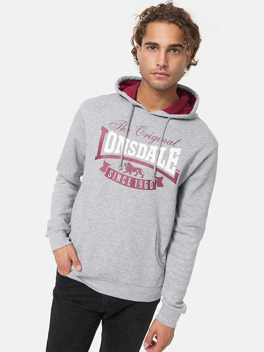 Lonsdale Stotfield Hanorac Cu Glugă Gri