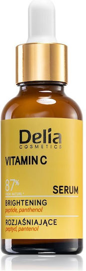 Delia Cosmetics Serum Hidratant și Anti-Îmbătrânire cu Vitamina C pentru Față pentru Strălucire și Albire 30ml