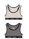 Boboli Set of Kids' Bralettes Gray 2pcs