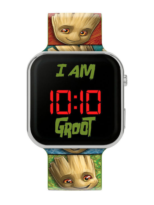 Disney Παιδικό Ψηφιακό Ρολόι Guardians Of The Galaxy Groot Πράσινο