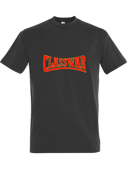 Tricou Unisex " CLASSWAR ", Gri închis