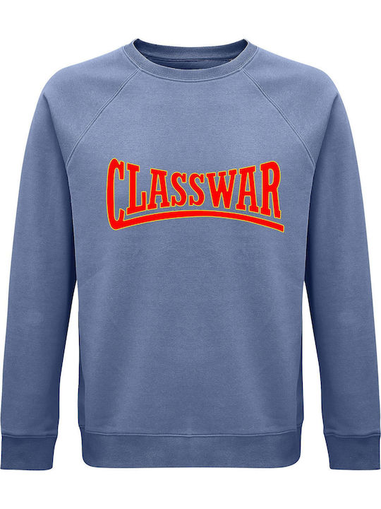 Hanorac unisex organic " CLASSWAR ", albastru