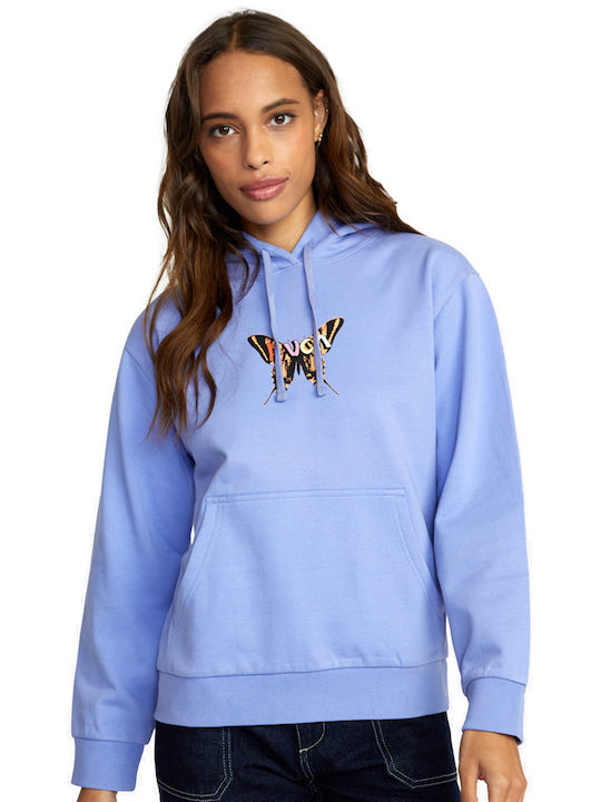 RVCA Women's Hooded Sweatshirt Light Blue