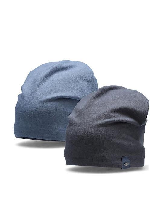 4F Kids Beanie Double Sided Fabric Gray