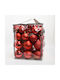 Hängendes Kugel Ornament Ornament Kunststoff Rot Set 52Stück