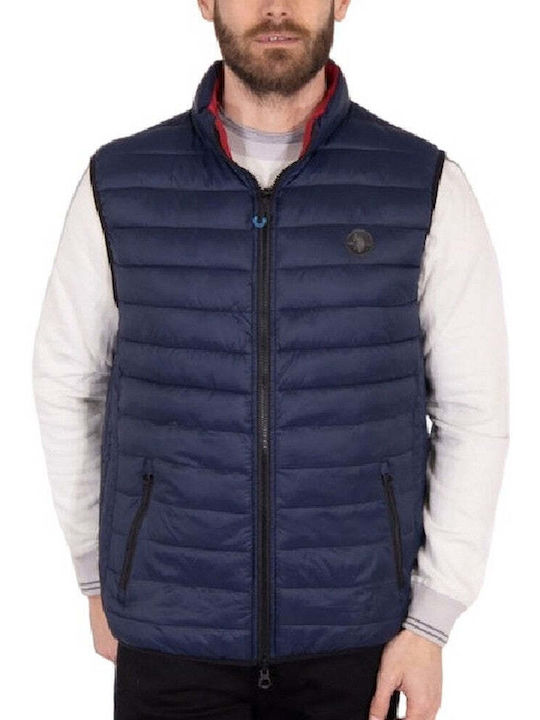 Assn Αμάνικο Μπουφάν Puffer Διπλής Όψης Navy Μπλε