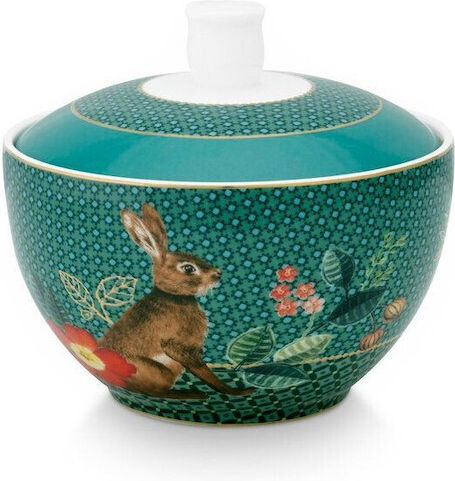 PiP Studio Winter Wonderland Porcelain Sugar Bowl Green