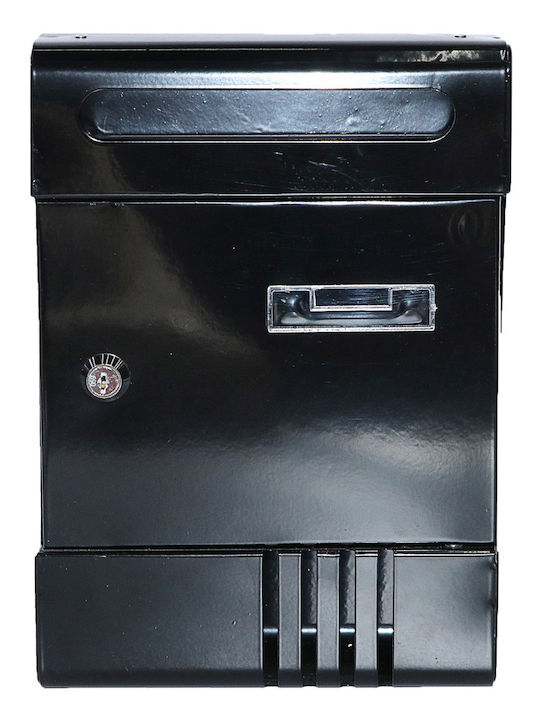 Tpster Import Außenbereich Briefkasten Metallisch in Schwarz Farbe 29x20cm