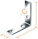 Vormann Connection Angle for Pergola Galvanized 12pcs
