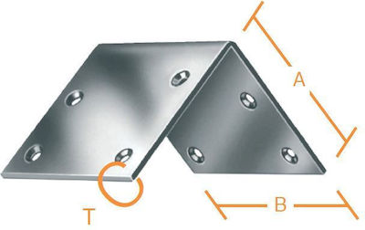 Vormann Unghiul de conectare pentru Pergolă din Metal 3x3cm 1buc