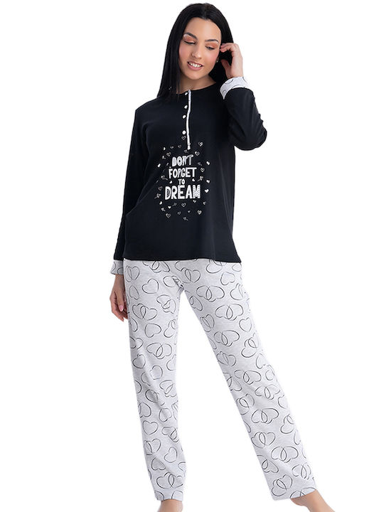 Rachel Set Pijamale pentru Femei Negru