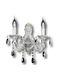 Universo Illuminazione Vintage Lamp Wall with Socket E14 White 21cm