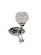 Universo Illuminazione Vintage Lamp Wall with Socket G9 Silver 17x17cm