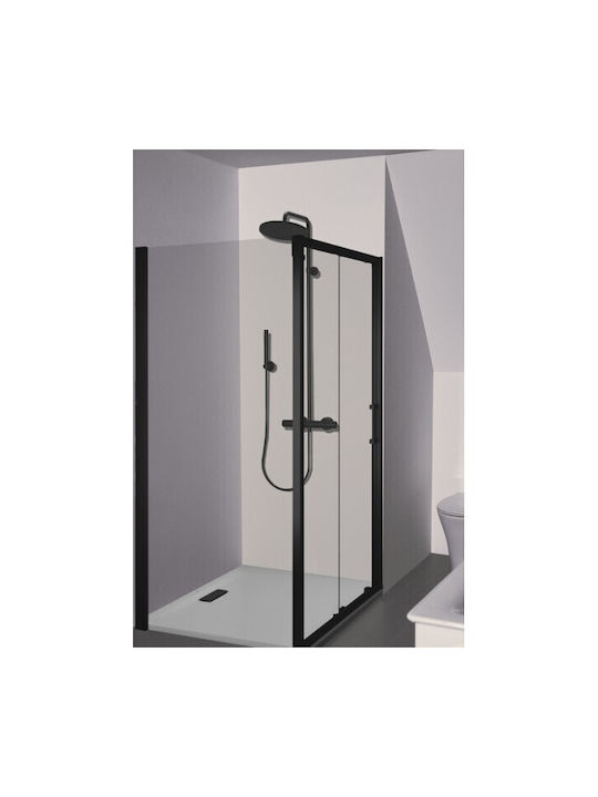 Ideal Standard Connect 2 K9273V3+K9301V3 Cabin for Shower with Sliding Door 100x85x190cm Black