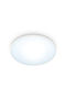 WiZ Superslim Ceiling Light Rund Vertieft LED Panel 16W mit Kaltweiß Licht 6500K