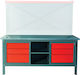 Maestro Work Table 183x80x89cm with 6 Drawers 3103