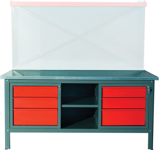 Maestro Work Table 183x80x89cm with 6 Drawers 3103