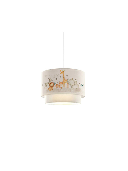 Pakketo Kids Fabric Single Ceiling Light Good N...