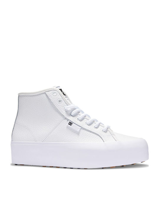 DC Manual Hi Ανδρικά Μποτάκια Λευκά