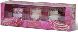 Heart & Home Pink Candle 3 Pieces