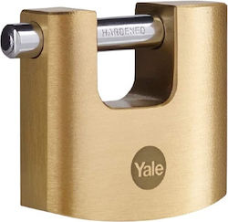 Yale Y114 Stahl Vorhängeschloss Monoblock mit Schlüssel 70mm 1Stück