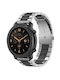 Amazfit Armband Rostfreier Stahl Silver / Black (Amazfit GTR 3 / GTR 3 Pro)