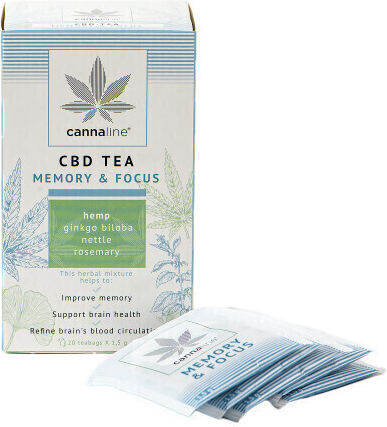 Cannaline Cbd Tea Memory & Focus 20τμχ