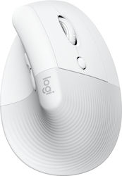 Logitech Lift for Mac Ασύρματο Εργονομικό Vertical Ποντίκι Λευκό