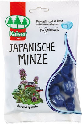 Kaiser 1889 Japanische Minze Dropsuri cu umplutură japoneză de ulei de mentă fără Gluten Menta 90gr