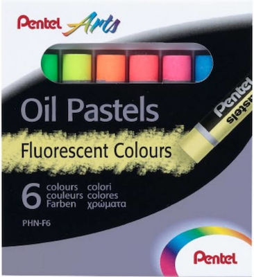 Pentel Ölpastelle Fluorescent 6Farben PHN-F6